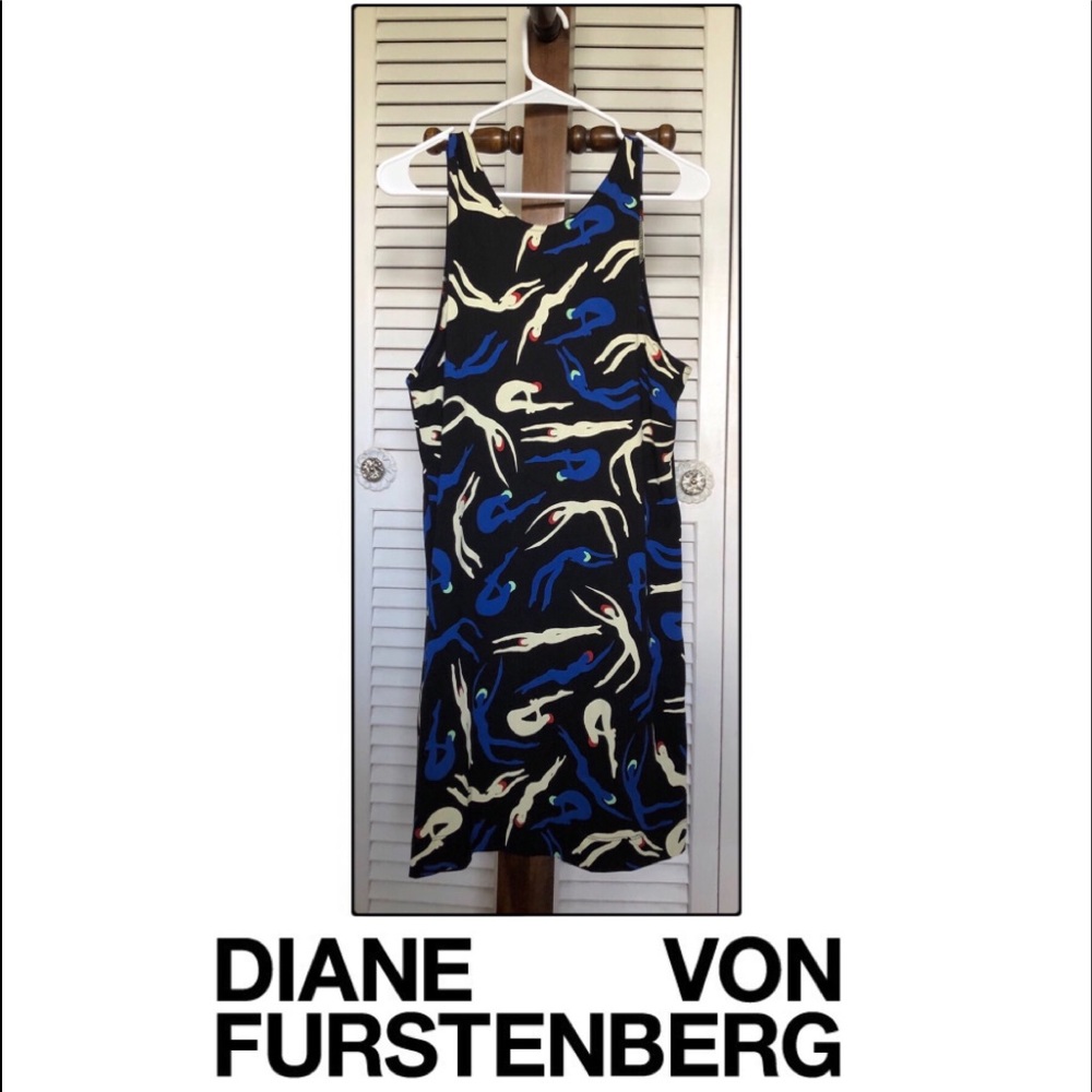 NWT Diane Von Furstenburg Roane Swimmers Dress